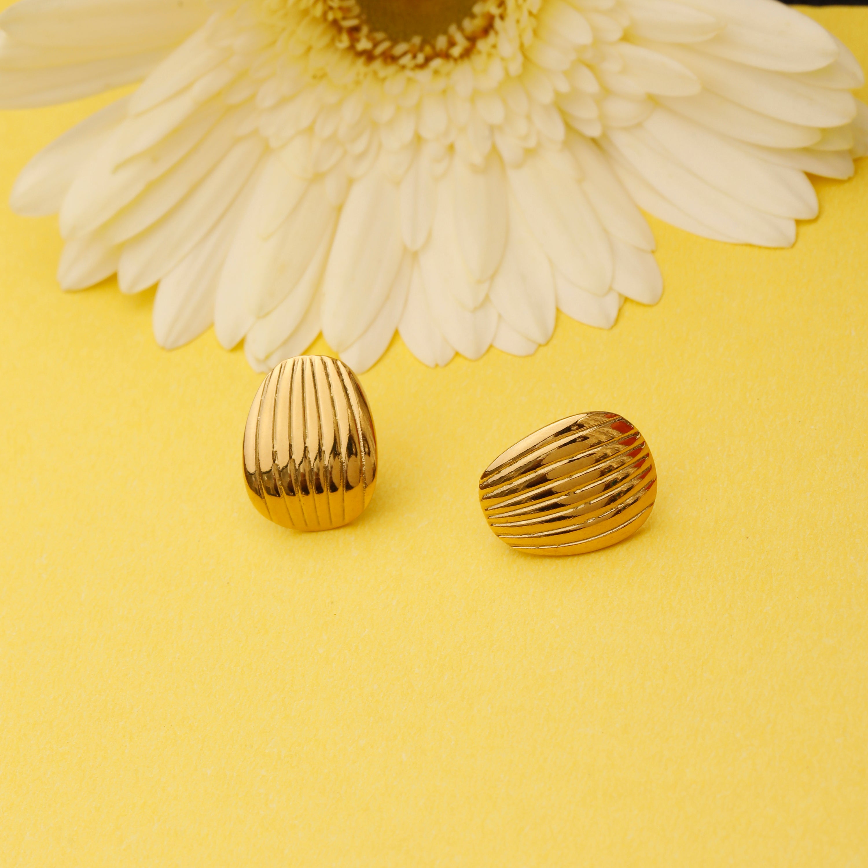 Hema anti tarnish stud earrings