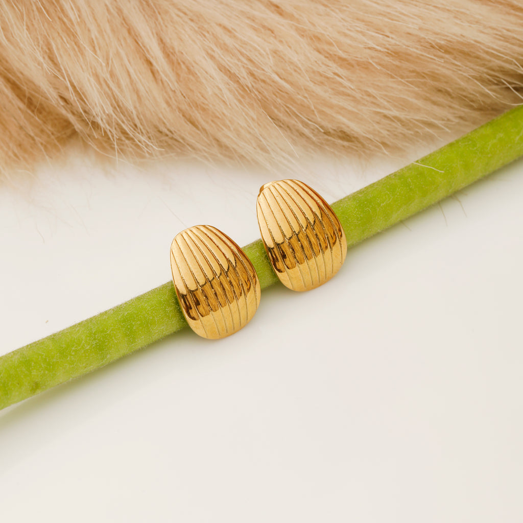 Hema anti tarnish stud earrings