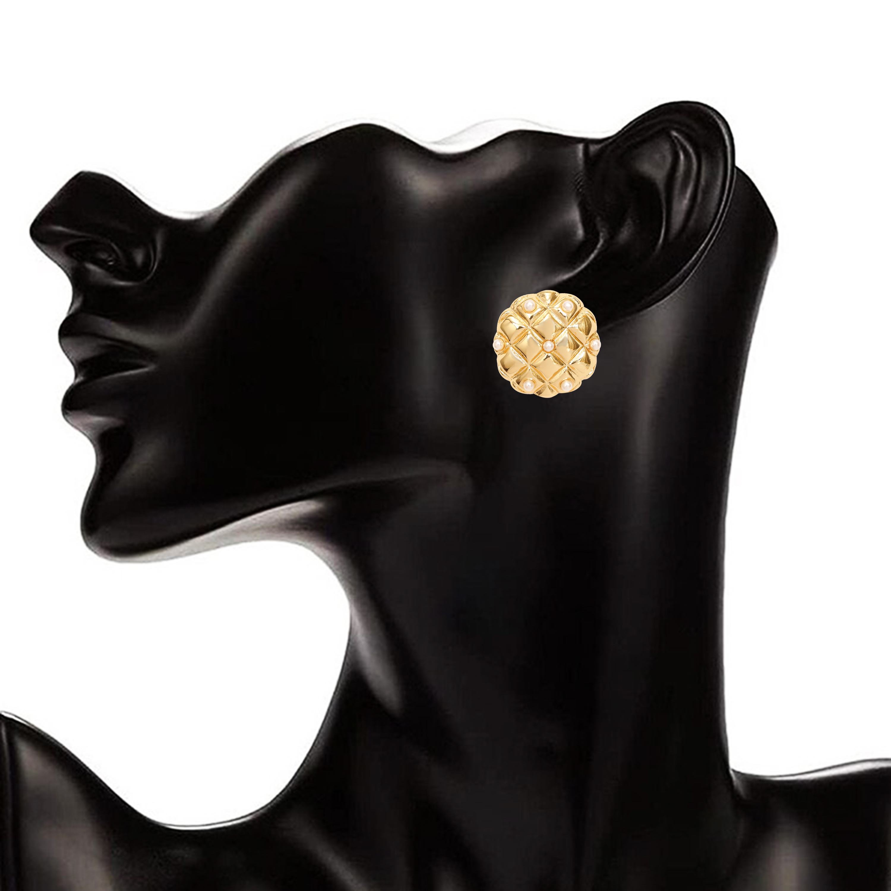 Flower anti tarnish studs - earrings