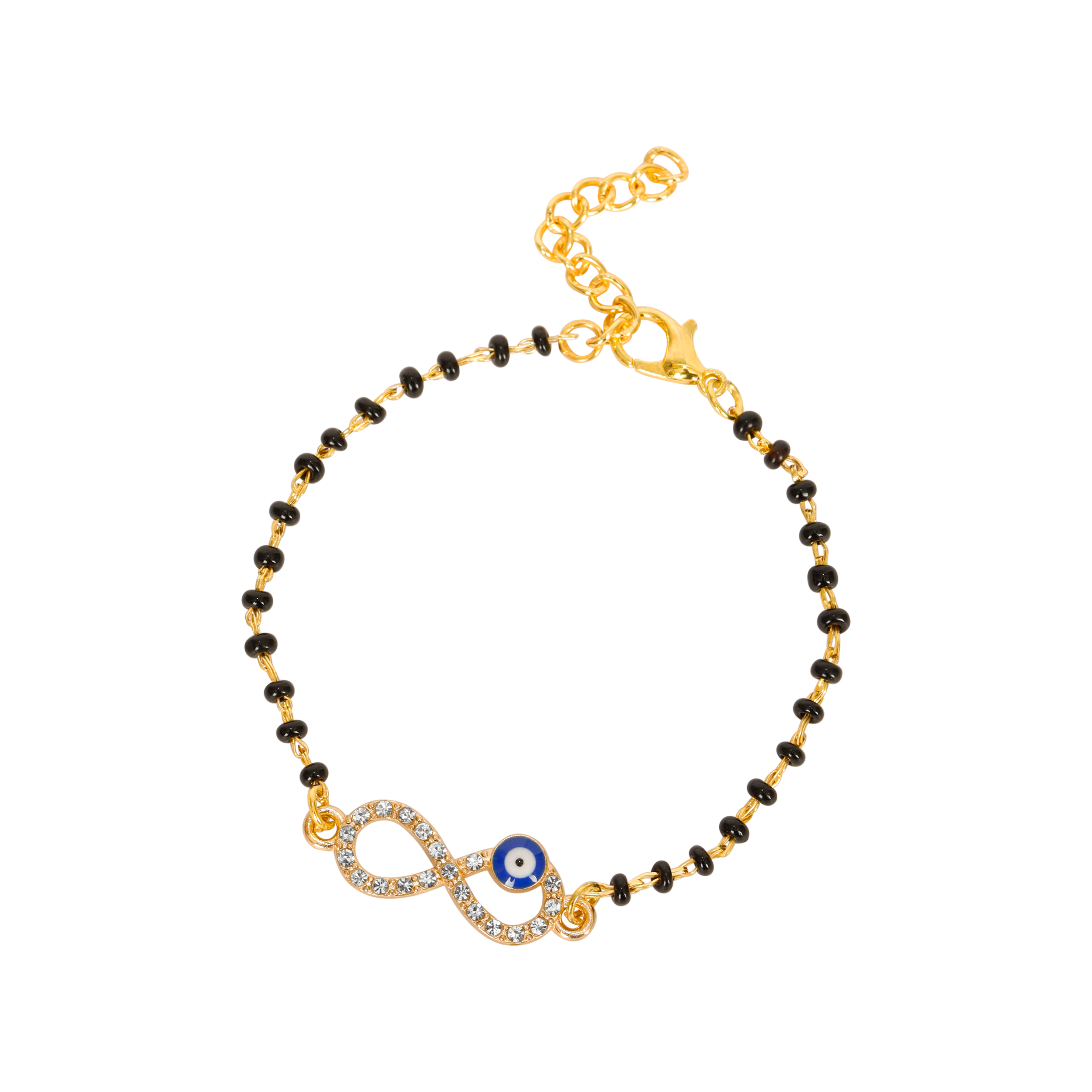 Anti tarnish Evil eye infinity mangalsutra bracelet